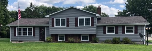 A recent siding installation job in the Youngstown, OH area