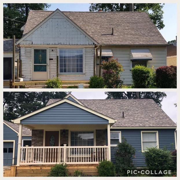 A recent siding installation job in the Youngstown, OH area